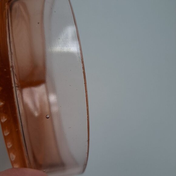 Vintage Pink Depression Glass 3 Section Divided Candy Nut Dish - Picture 16 of 16